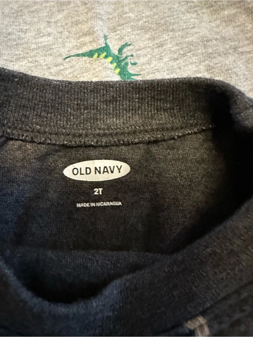 Old Navy Kids Long-Sleeve Christmas Patterned Tee Set - Charcoal, Gray, Navy